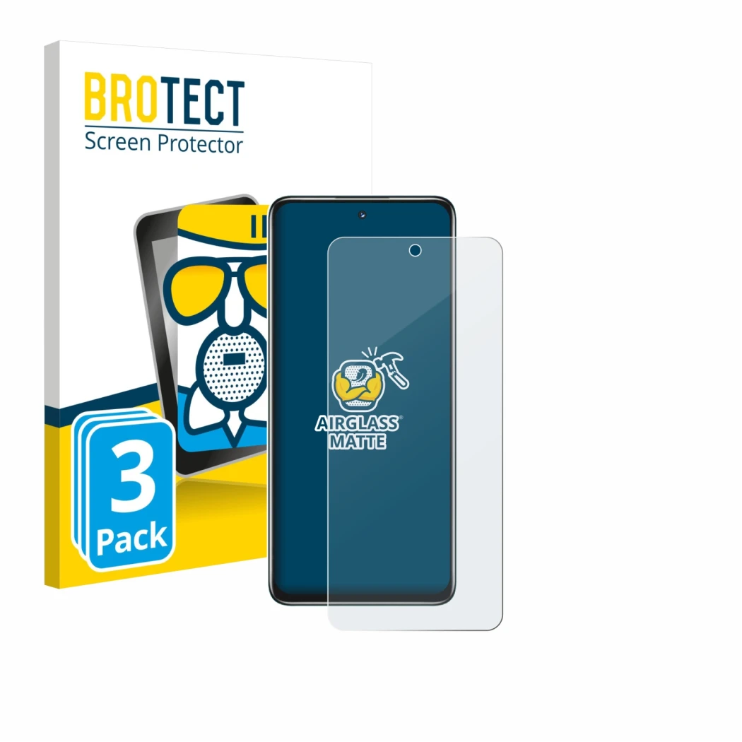 Parte frontale di una confezione del prodotto con il logo del marchio BROTECT. Accanto è raffigurato il dispositivo Huawei Nov