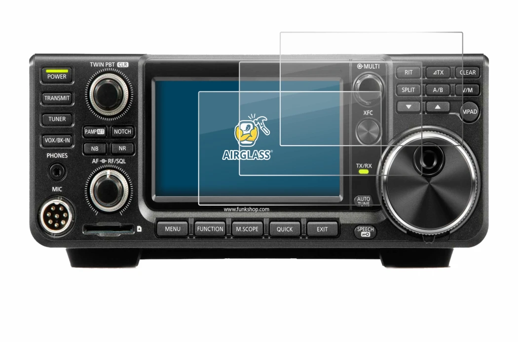 Immagine del dispositivo Icom IC-7300 con un'ampia varietà di protezioni per lo schermo.