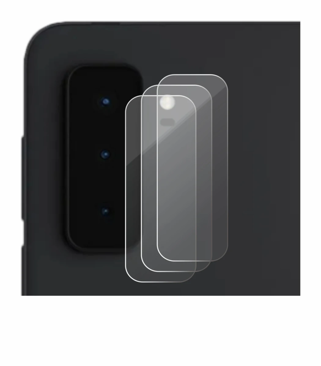 Immagine del dispositivo Microsoft Surface Duo 2 (SOLO Fotocamera) con un'ampia varietà di protezioni per lo schermo.