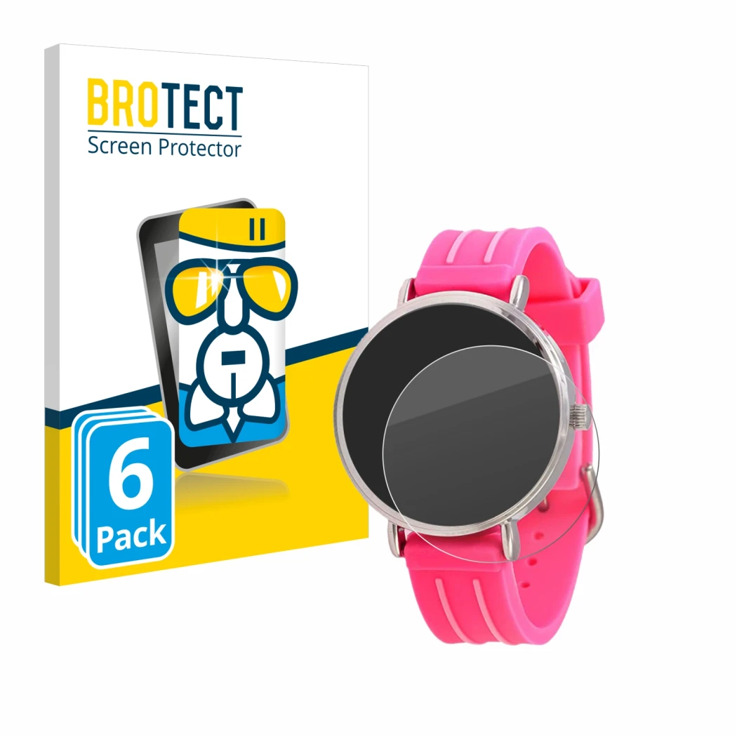 Parte frontale di una confezione del prodotto con il logo del marchio BROTECT. Accanto è raffigurato il dispositivo Kiddus Chi