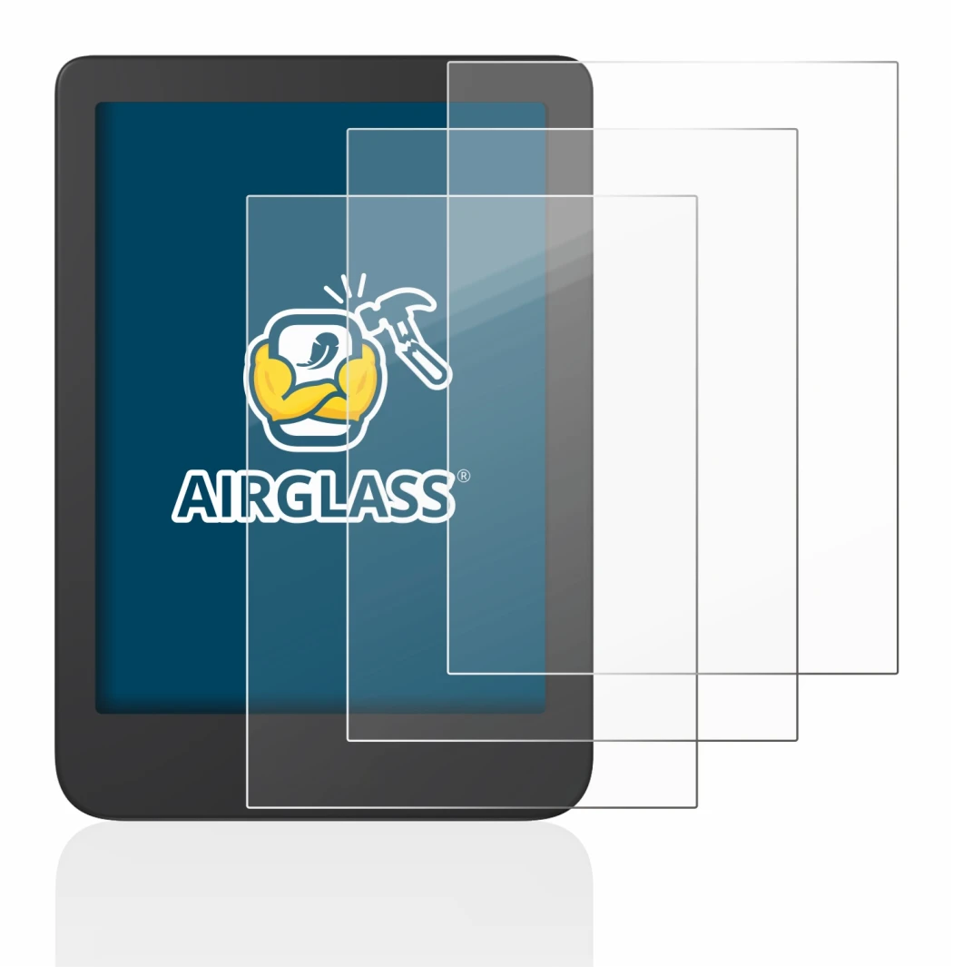 Immagine del dispositivo Tolino Shine 4 con un'ampia varietà di protezioni per lo schermo.