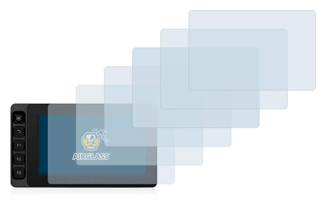 Immagine del dispositivo SmallHD Ultra 5 con un'ampia varietà di protezioni per lo schermo.