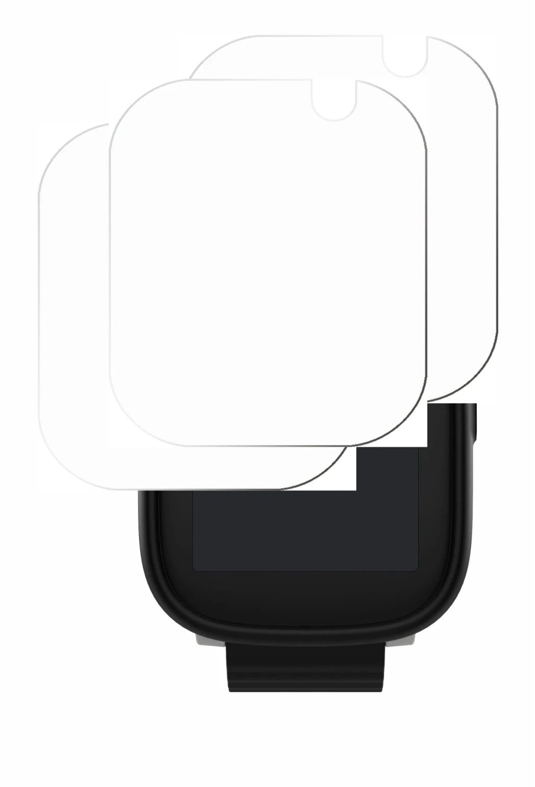 Immagine del dispositivo Xplora X6 Play 2022 (1a generación) con un'ampia varietà di protezioni per lo schermo.