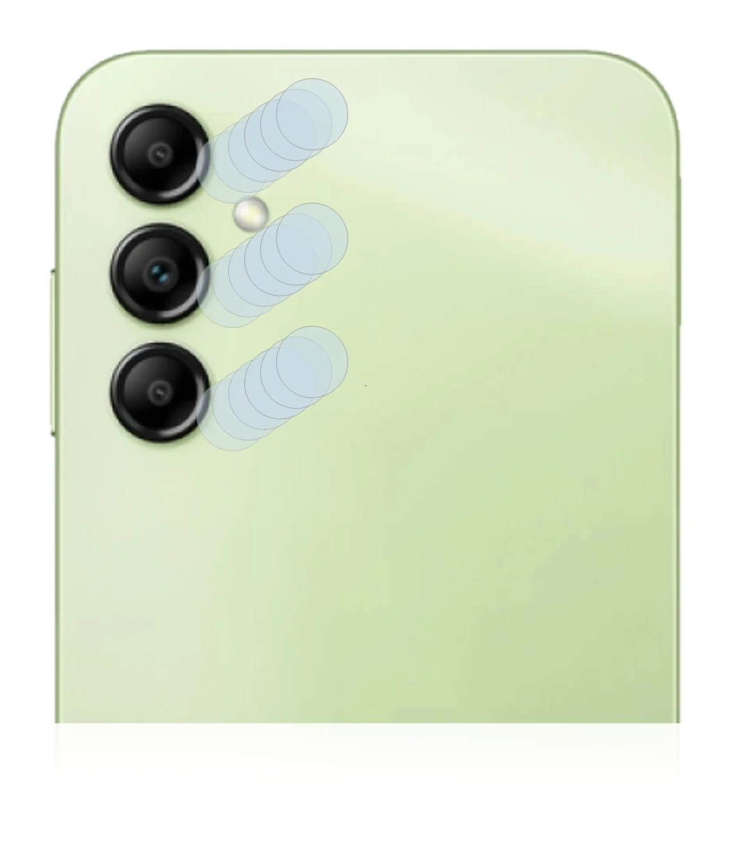 Immagine del dispositivo Samsung Galaxy A14 5G (SOLO Fotocamera) con un'ampia varietà di protezioni per lo schermo.