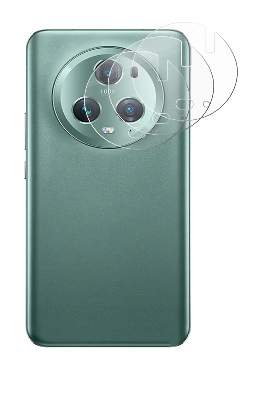 Immagine del dispositivo Honor Magic 5 Pro (SOLO Fotocamera) con un'ampia varietà di protezioni per lo schermo.