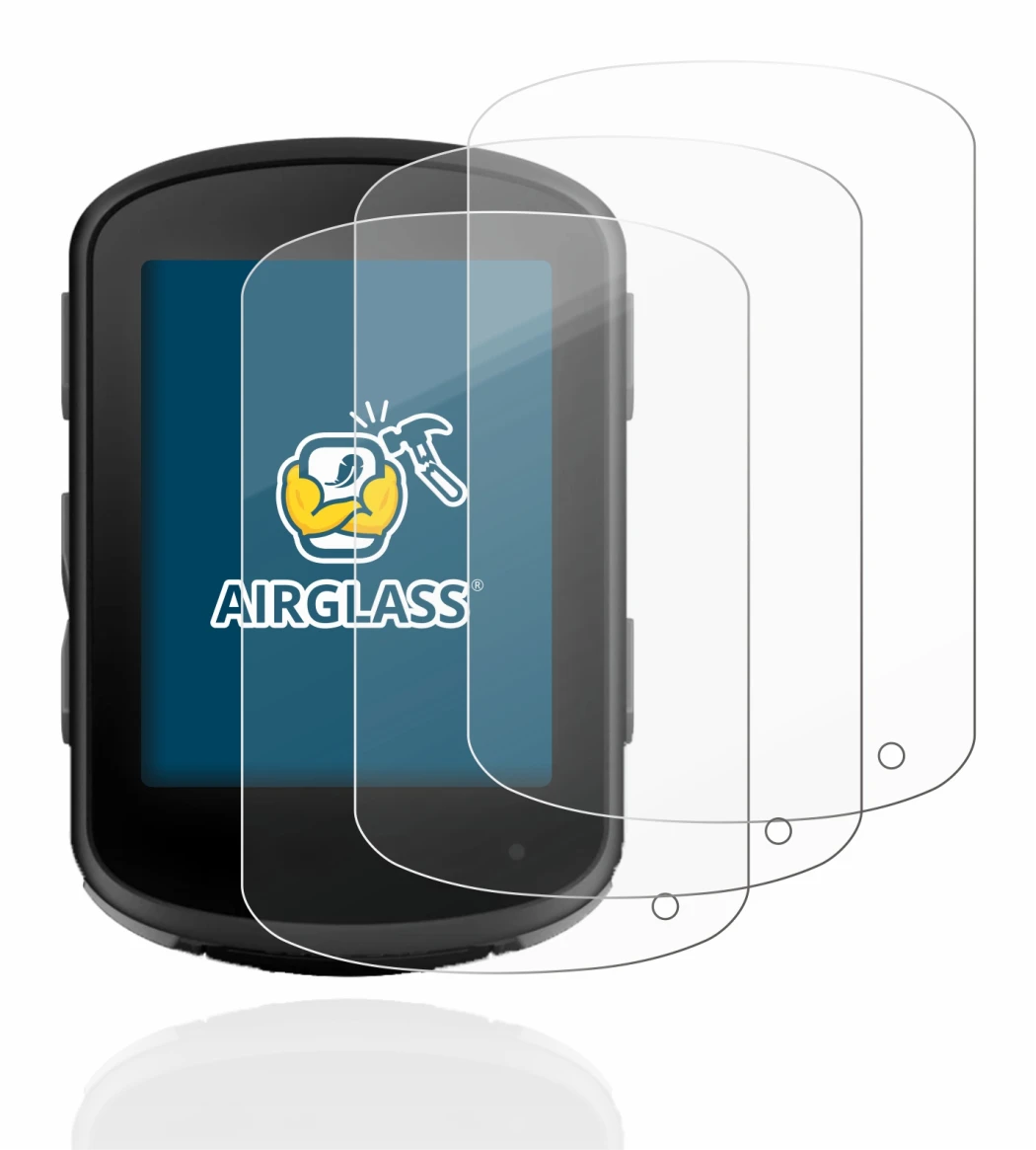 Immagine del dispositivo Garmin Edge 840 con un'ampia varietà di protezioni per lo schermo.