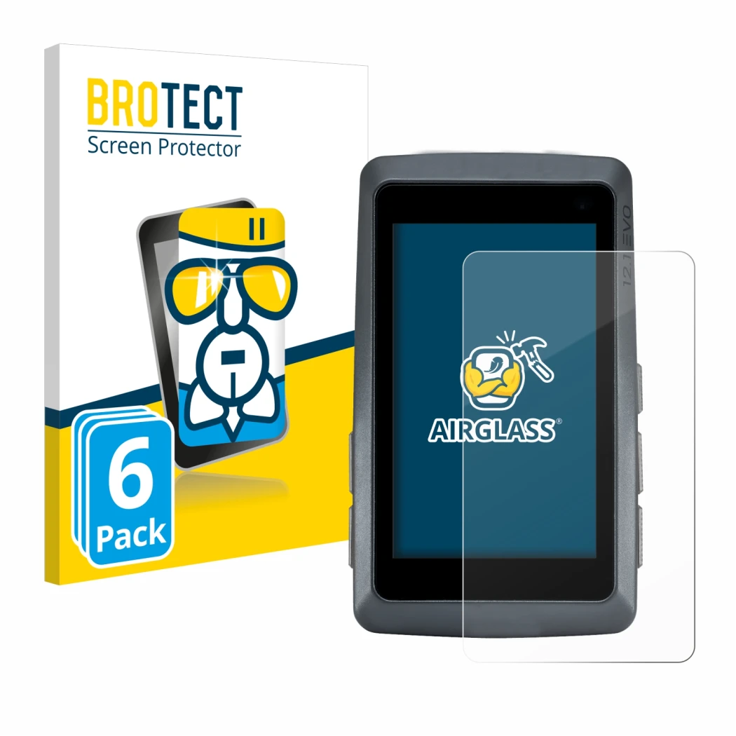 Parte frontale di una confezione del prodotto con il logo del marchio BROTECT. Accanto è raffigurato il dispositivo Sigma ROX 