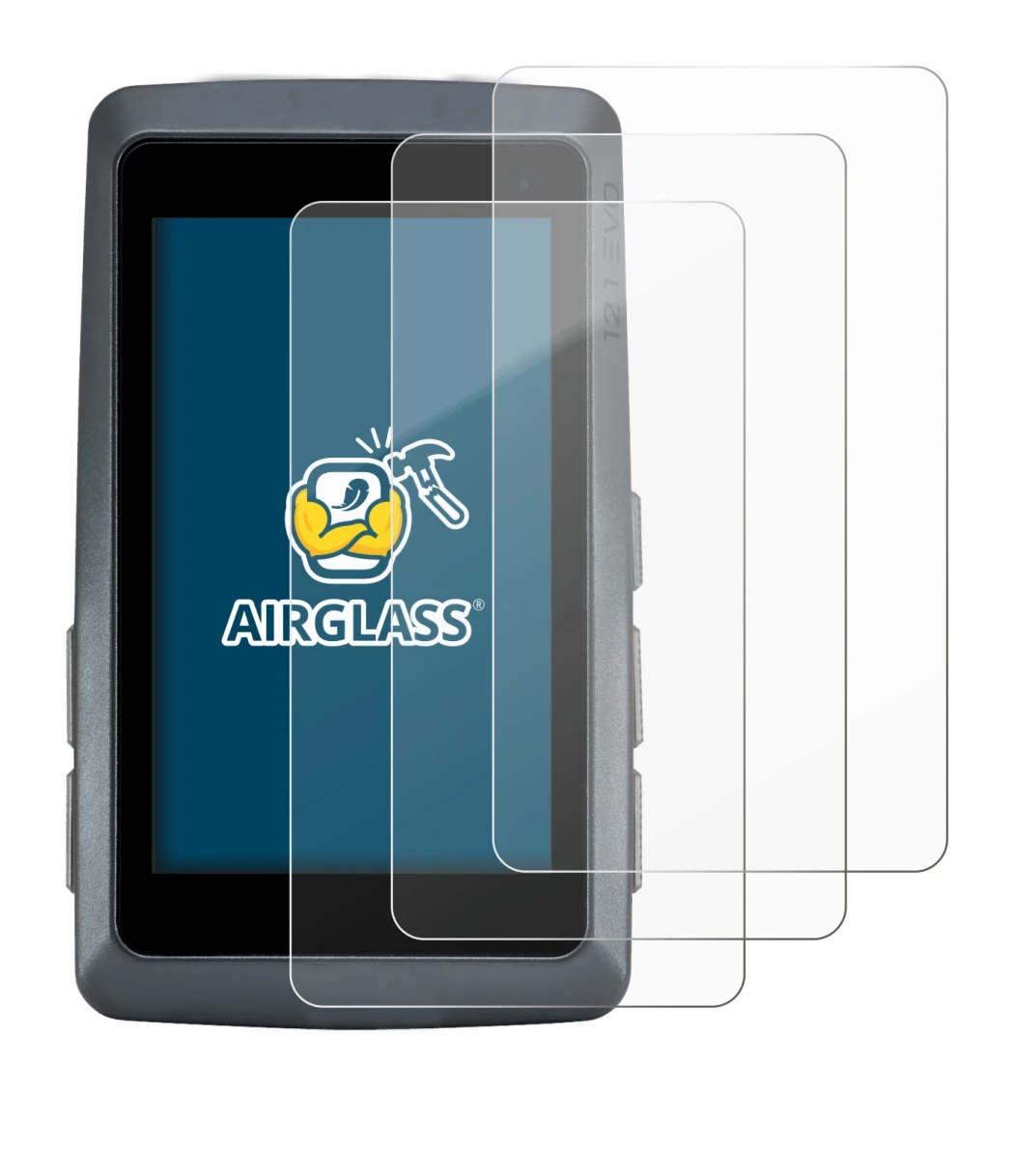 Immagine del dispositivo Sigma ROX 12.1 EVO con un'ampia varietà di protezioni per lo schermo.