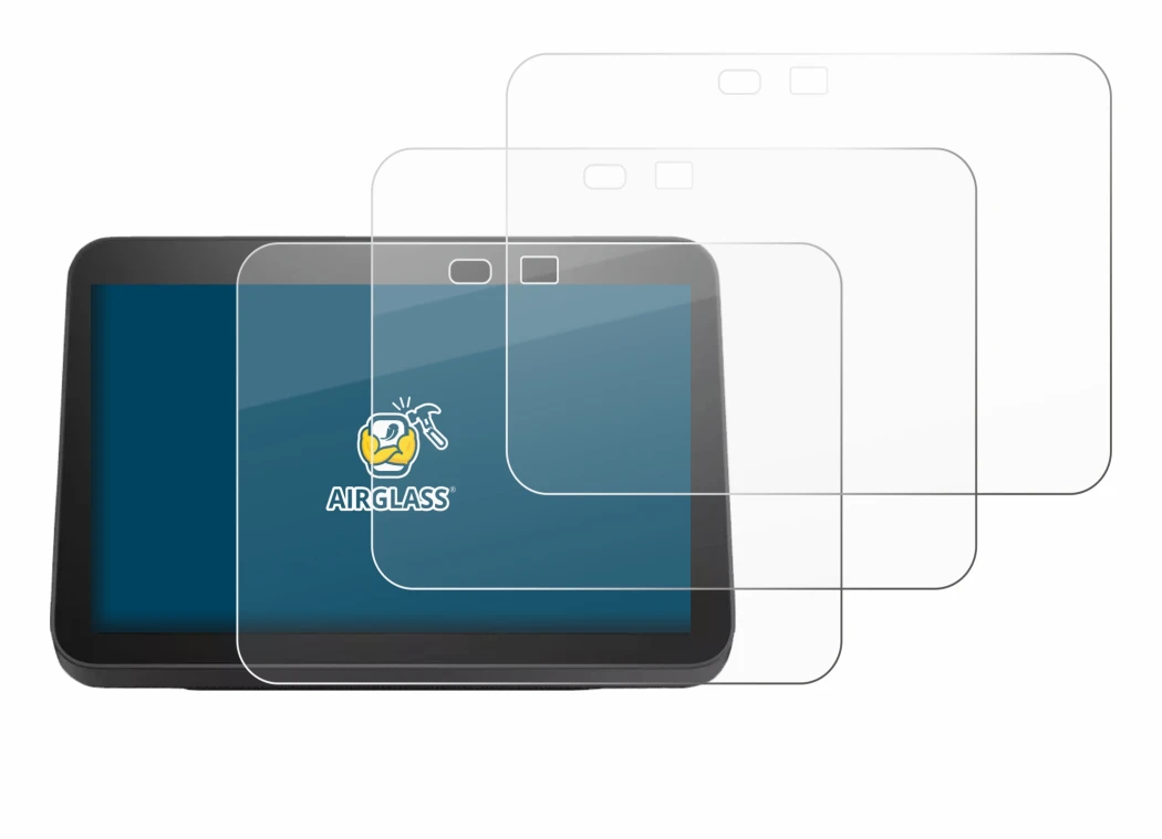 Immagine del dispositivo Amazon Echo Show 8 2023 (3a Gen.) con un'ampia varietà di protezioni per lo schermo.