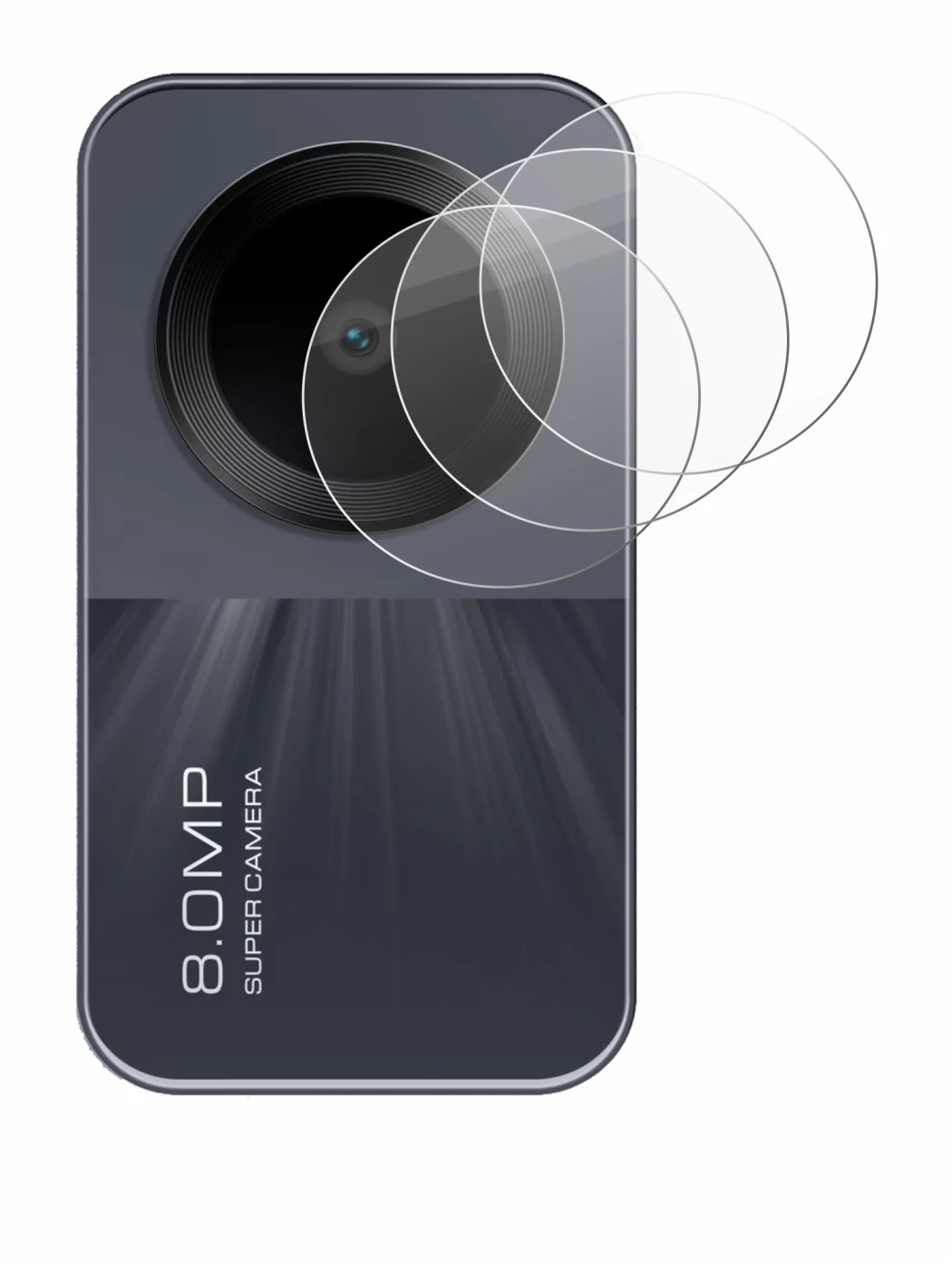 Immagine del dispositivo Xiaomi Redmi Pad SE (SOLO Camera) con un'ampia varietà di protezioni per lo schermo.