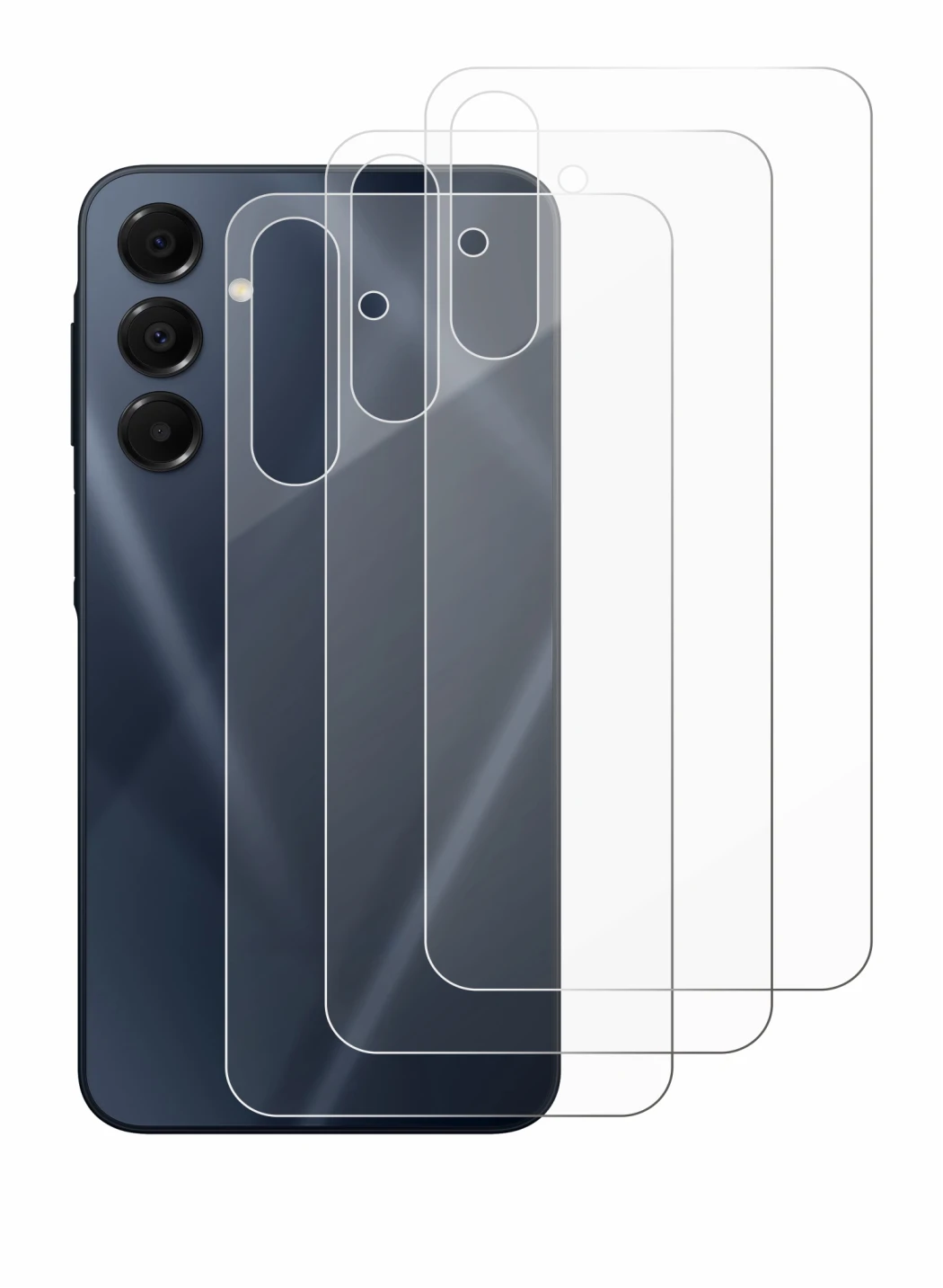 Immagine del dispositivo Samsung Galaxy A16 5G (Posteriore) con un'ampia varietà di protezioni per lo schermo.