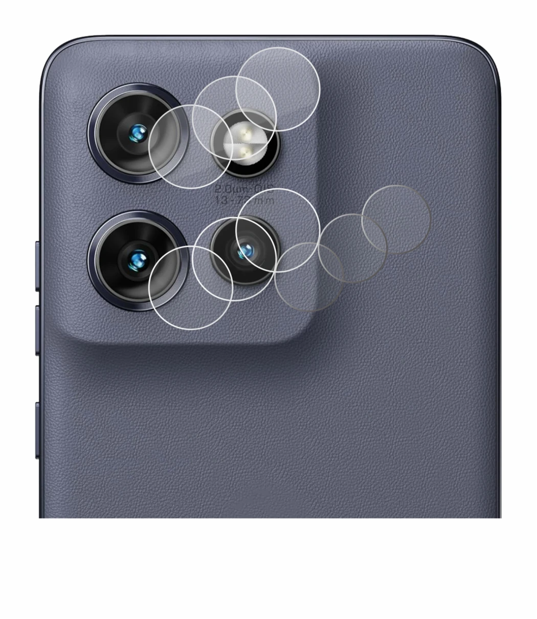 Immagine del dispositivo Motorola Edge 50 Neo (SOLO Fotocamera) con un'ampia varietà di protezioni per lo schermo.