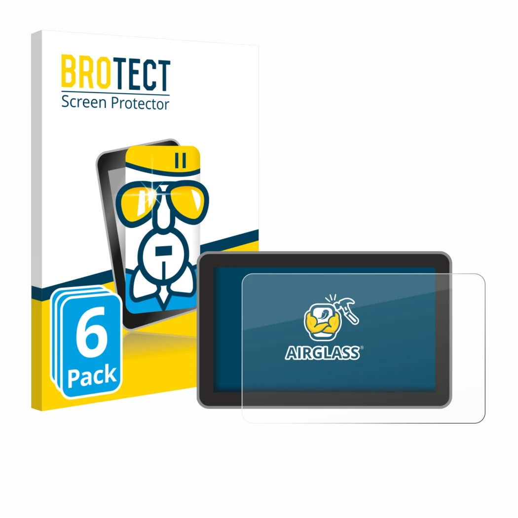 Parte frontale di una confezione del prodotto con il logo del marchio BROTECT. Accanto è raffigurato il dispositivo Bambu Lab