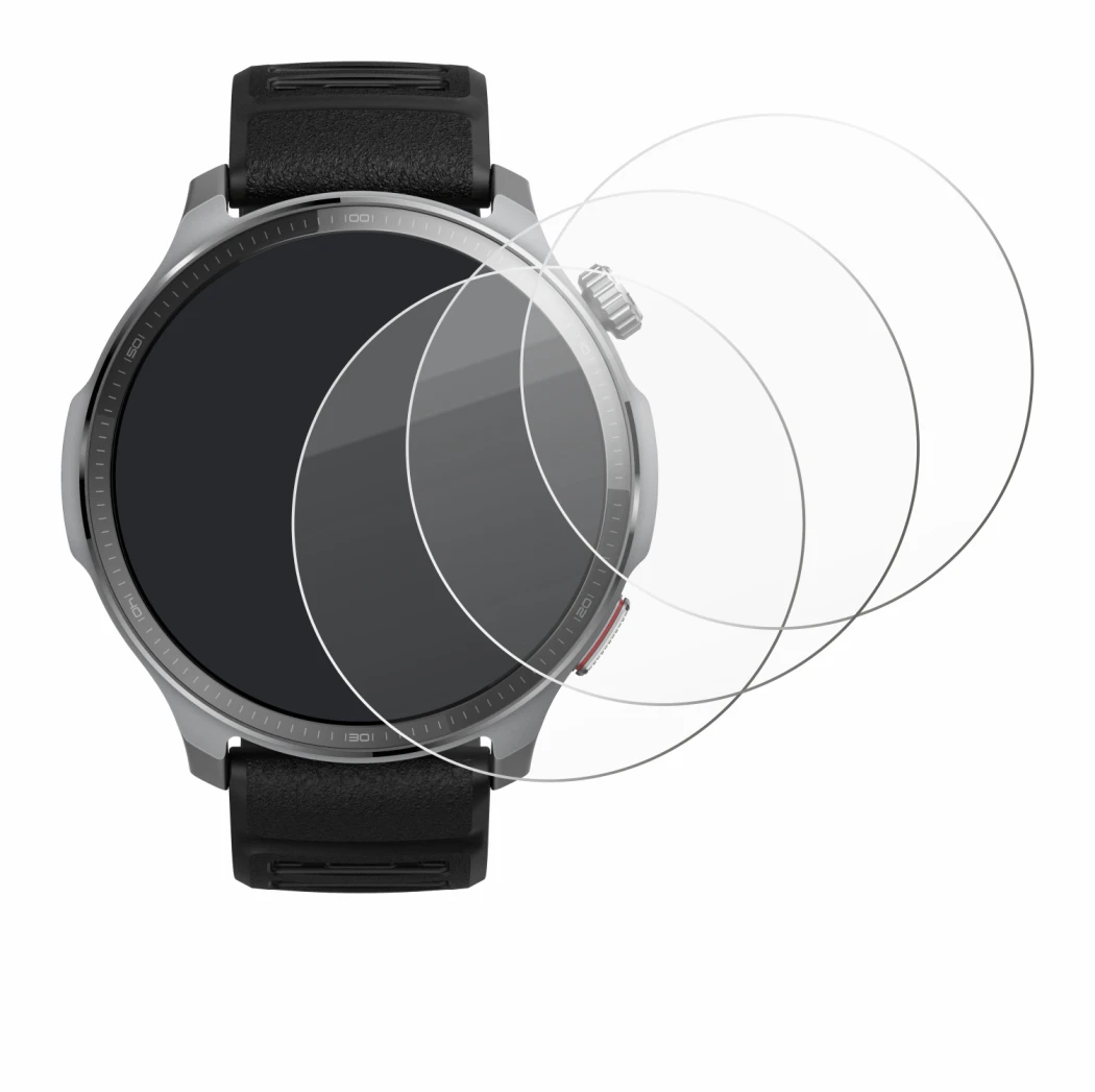 Immagine del dispositivo Huami Amazfit Balance 2 XT con un'ampia varietà di protezioni per lo schermo.