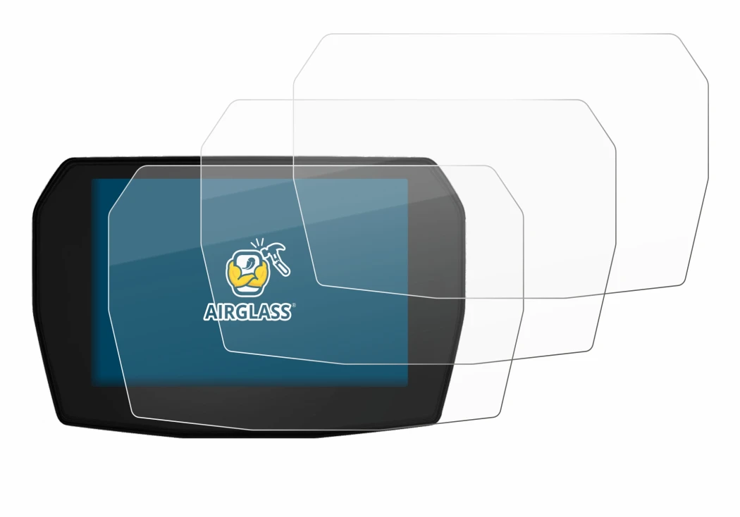 Immagine del dispositivo Ducati Streetfighter V2 2025 con un'ampia varietà di protezioni per lo schermo.