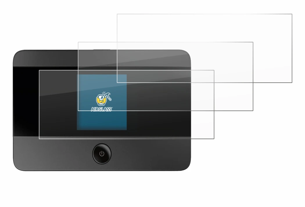 Immagine del dispositivo TP-Link M7350 con un'ampia varietà di protezioni per lo schermo.