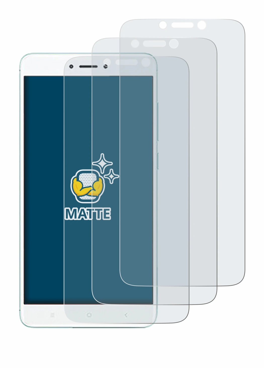Immagine del dispositivo Xiaomi Redmi 4X con un'ampia varietà di protezioni per lo schermo.