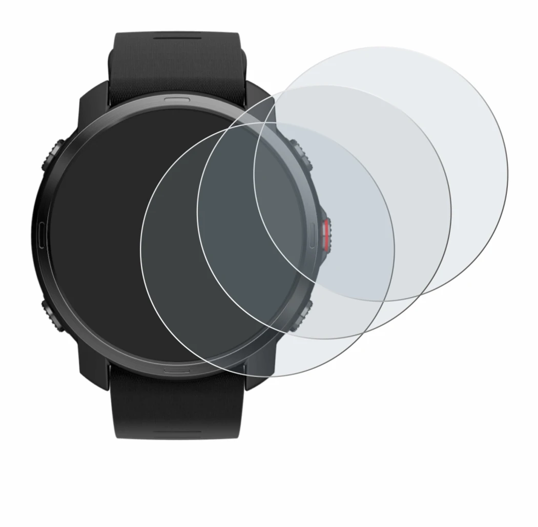 Immagine del dispositivo Polar Grit X con un'ampia varietà di protezioni per lo schermo.