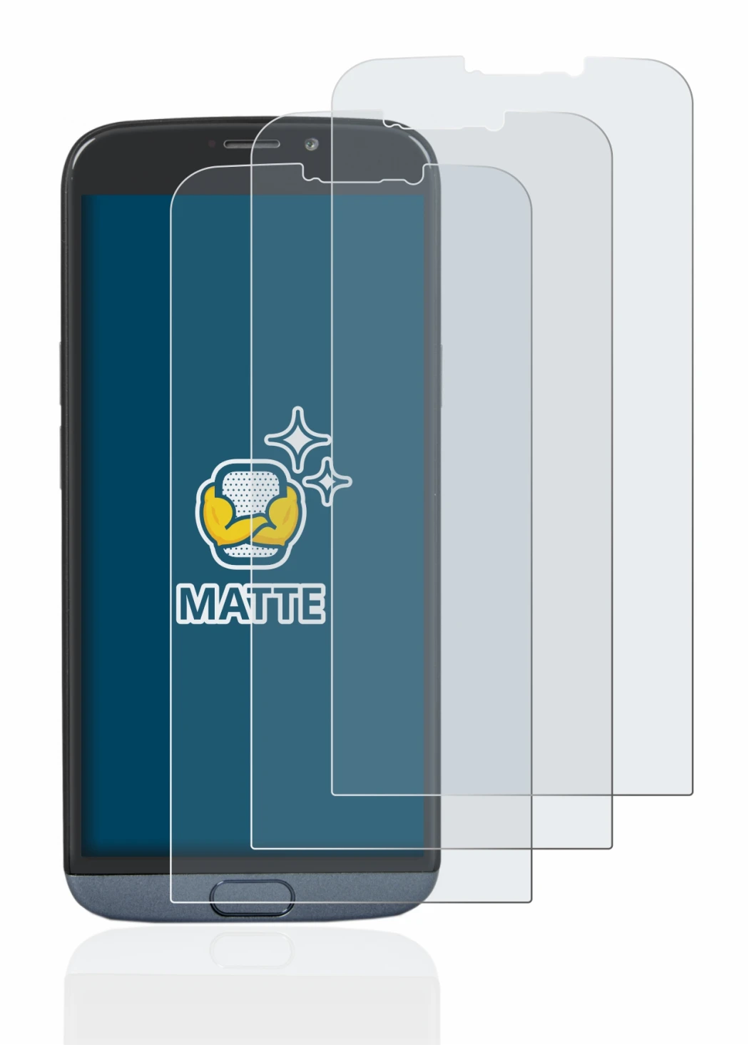 Immagine del dispositivo Doro 8050 con un'ampia varietà di protezioni per lo schermo.