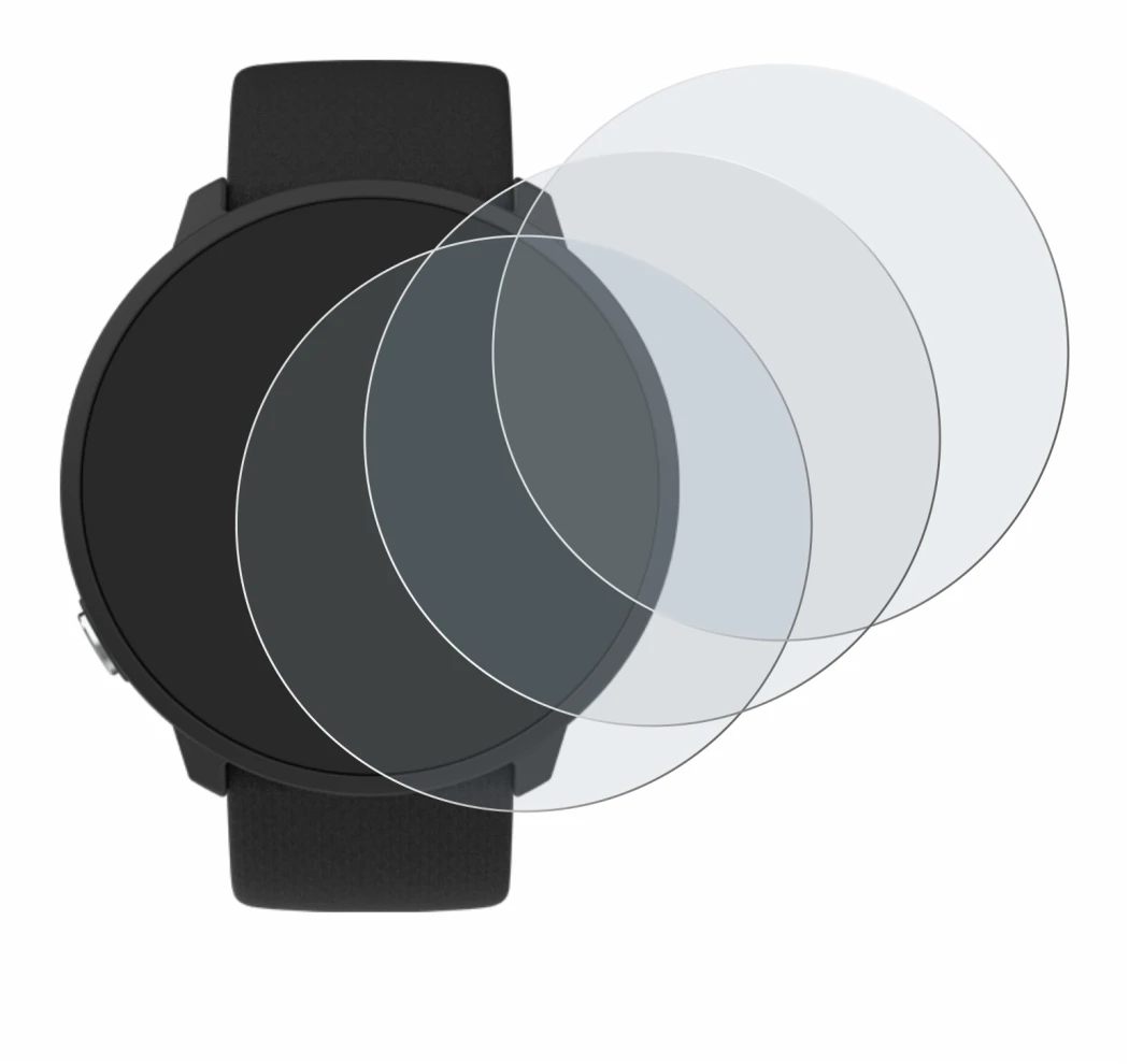 Immagine del dispositivo Polar Unite con un'ampia varietà di protezioni per lo schermo.