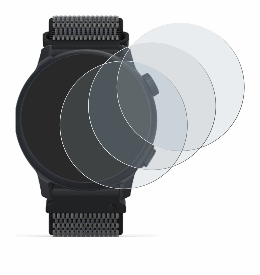 Immagine del dispositivo Coros Pace 2 con un'ampia varietà di protezioni per lo schermo.