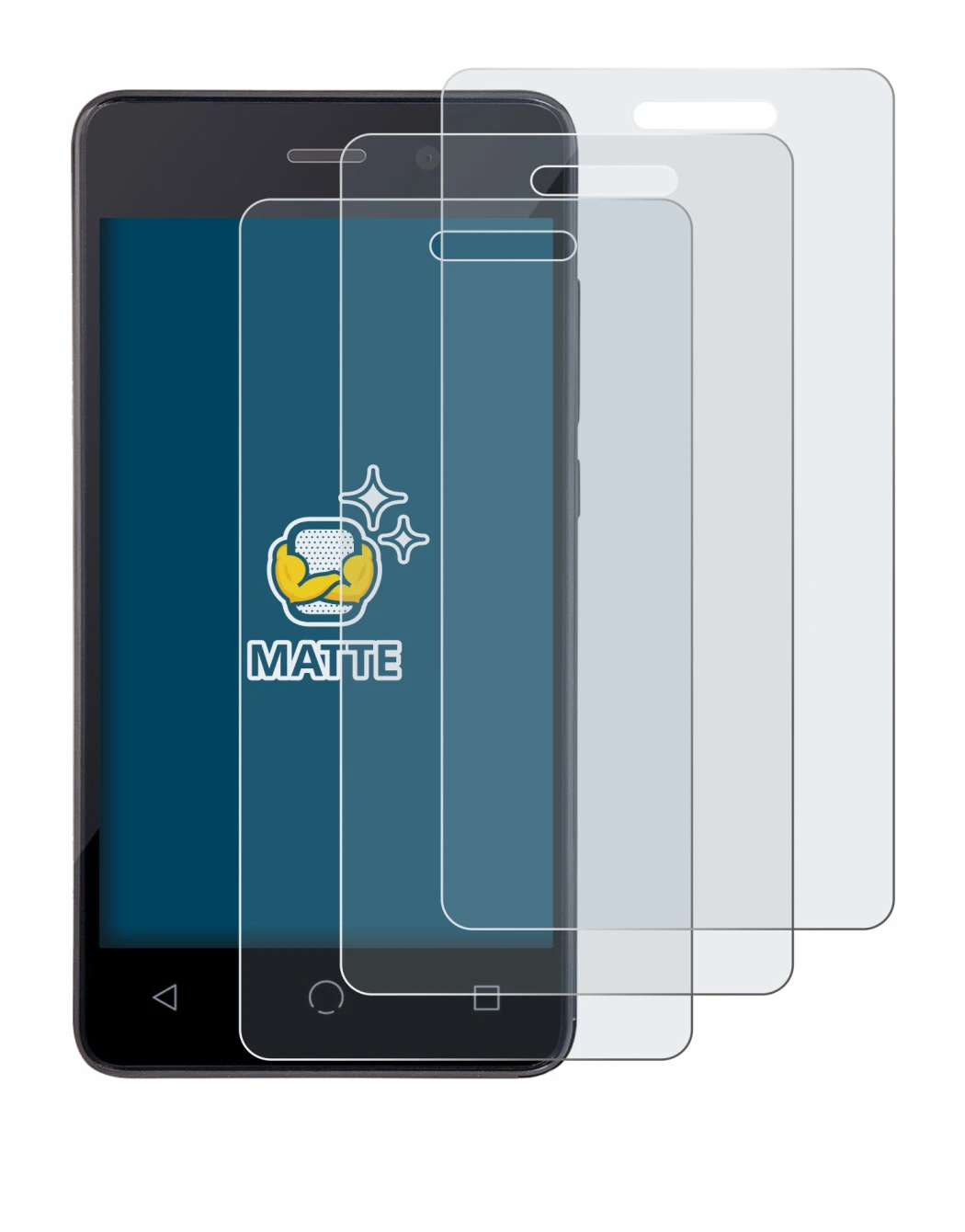 Immagine del dispositivo Omnipod Dash con un'ampia varietà di protezioni per lo schermo.
