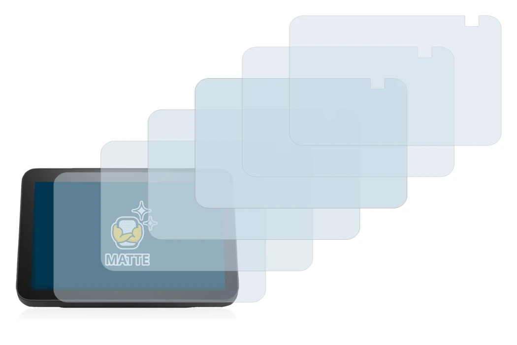 Immagine del dispositivo Amazon Echo Show 8 2021 (2a Gen.) con un'ampia varietà di protezioni per lo schermo.