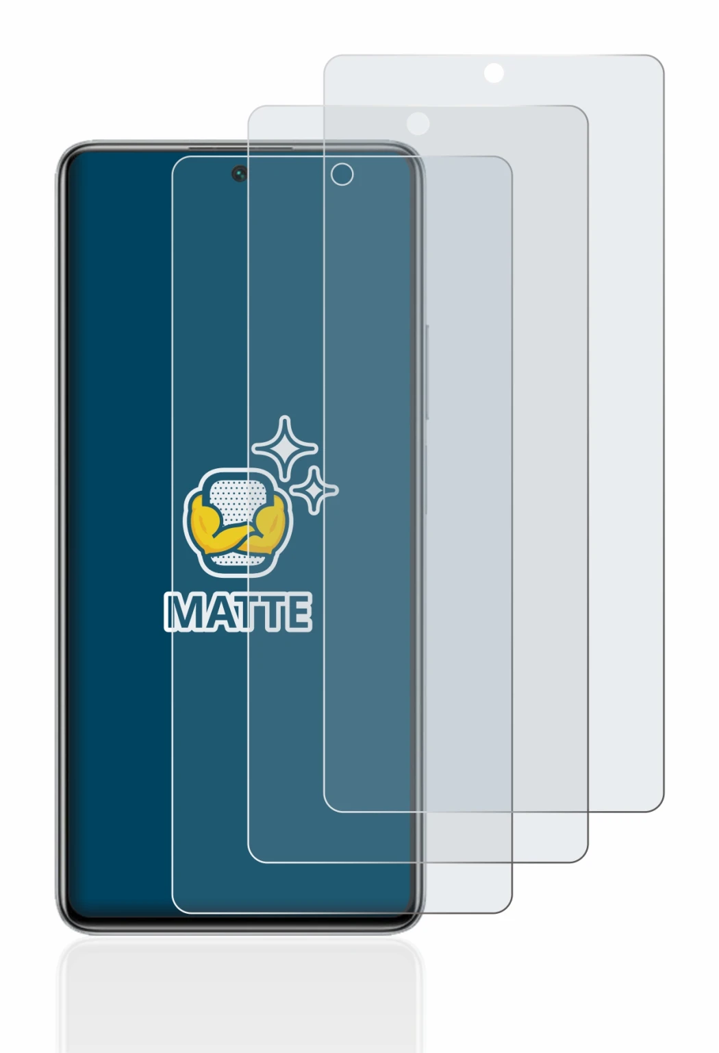 Immagine del dispositivo Xiaomi 11T Pro con un'ampia varietà di protezioni per lo schermo.