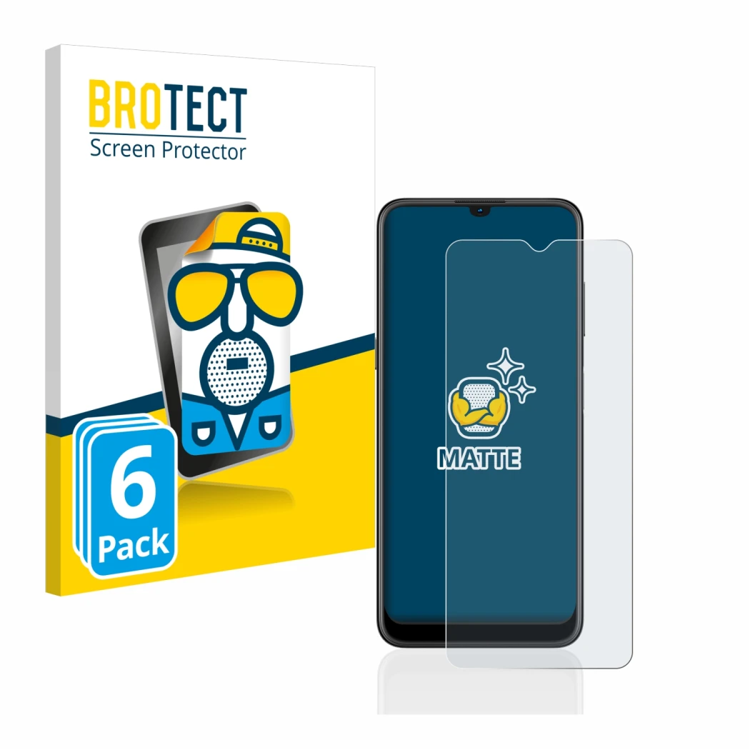 Parte frontale di una confezione del prodotto con il logo del marchio BROTECT. Accanto è raffigurato il dispositivo Nokia G21