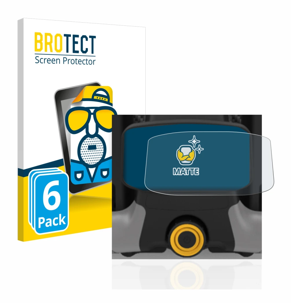 Parte frontale di una confezione del prodotto con il logo del marchio BROTECT. Accanto è raffigurato il dispositivo PowaKaddy