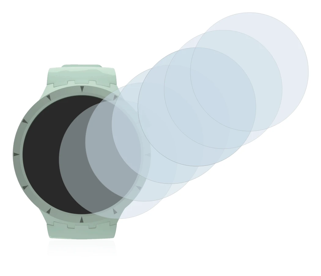 Immagine del dispositivo Swatch Big Bold Bioceramic con un'ampia varietà di protezioni per lo schermo.