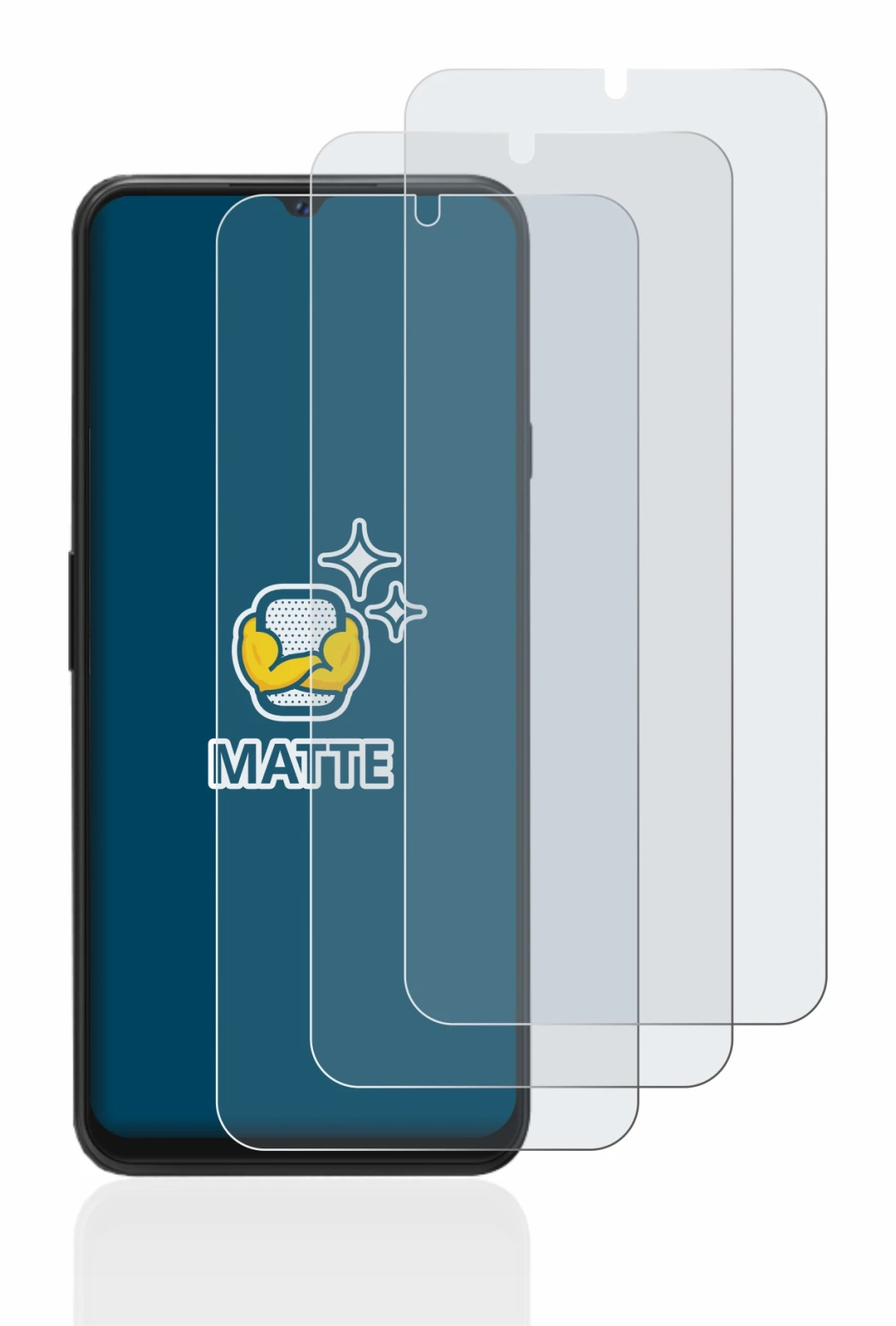 Immagine del dispositivo Cubot P80 con un'ampia varietà di protezioni per lo schermo.