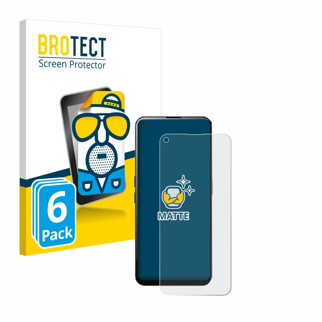 Parte frontale di una confezione del prodotto con il logo del marchio BROTECT. Accanto è raffigurato il dispositivo Unihertz L