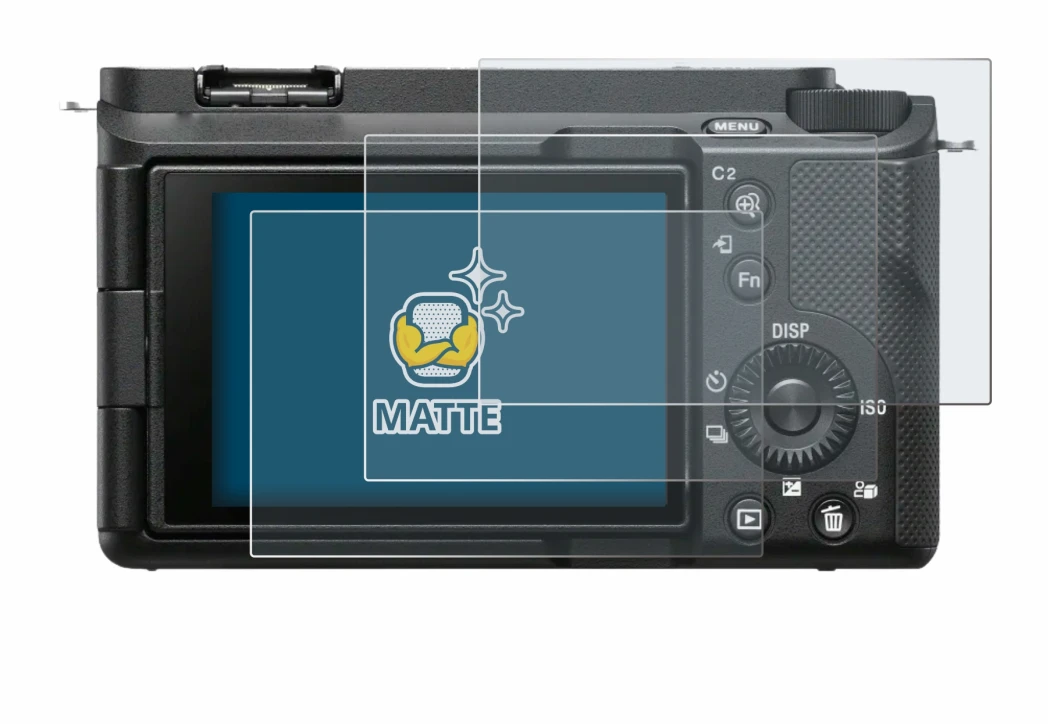 Immagine del dispositivo Sony Alpha ZV-E1 con un'ampia varietà di protezioni per lo schermo.