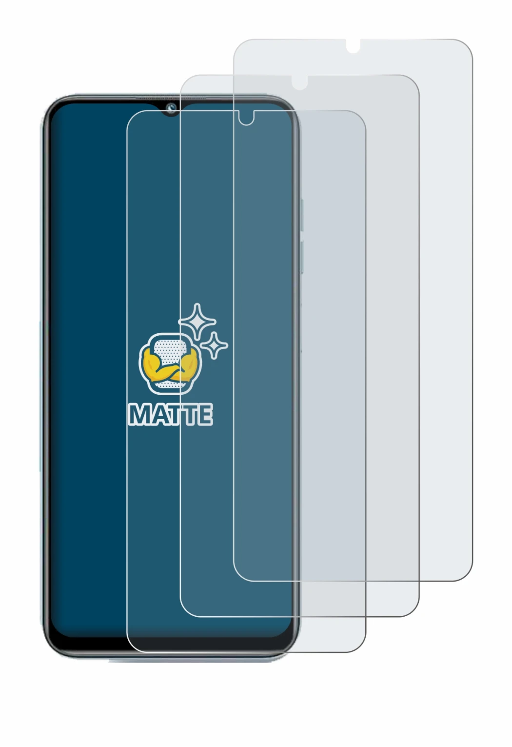 Immagine del dispositivo Oukitel C35 con un'ampia varietà di protezioni per lo schermo.