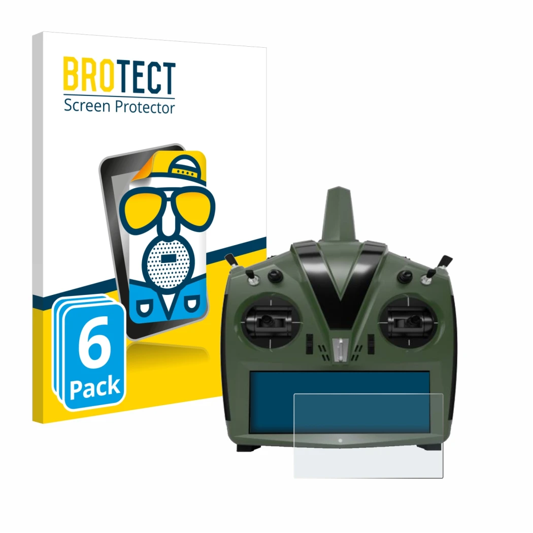 Parte frontale di una confezione del prodotto con il logo del marchio BROTECT. Accanto è raffigurato il dispositivo VBar Contr
