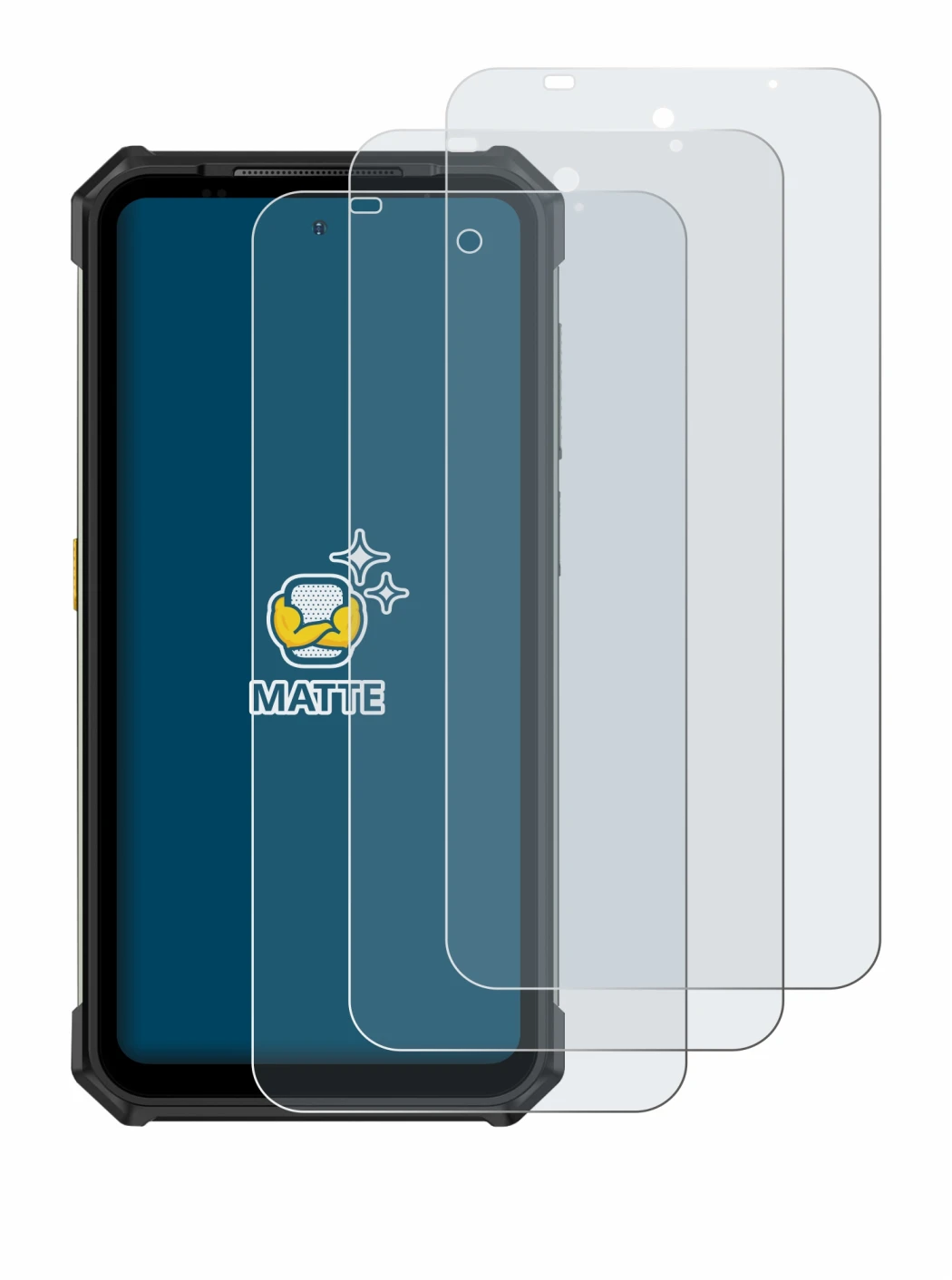 Immagine del dispositivo Ulefone Armor 24 con un'ampia varietà di protezioni per lo schermo.