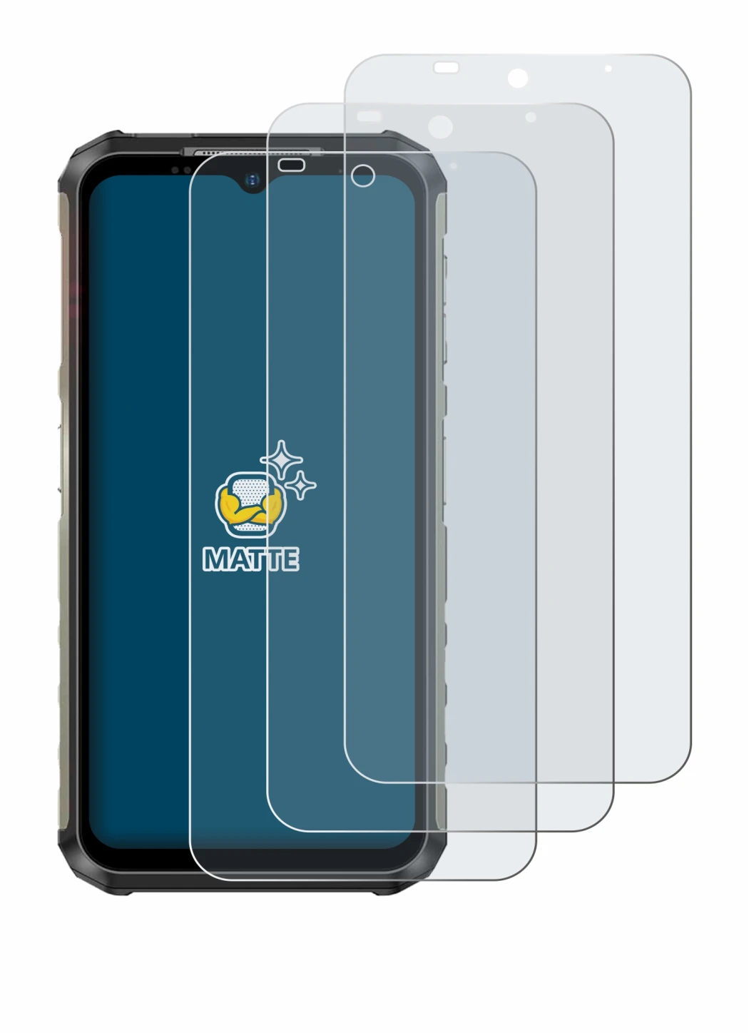 Immagine del dispositivo Ulefone Armor 22 con un'ampia varietà di protezioni per lo schermo.