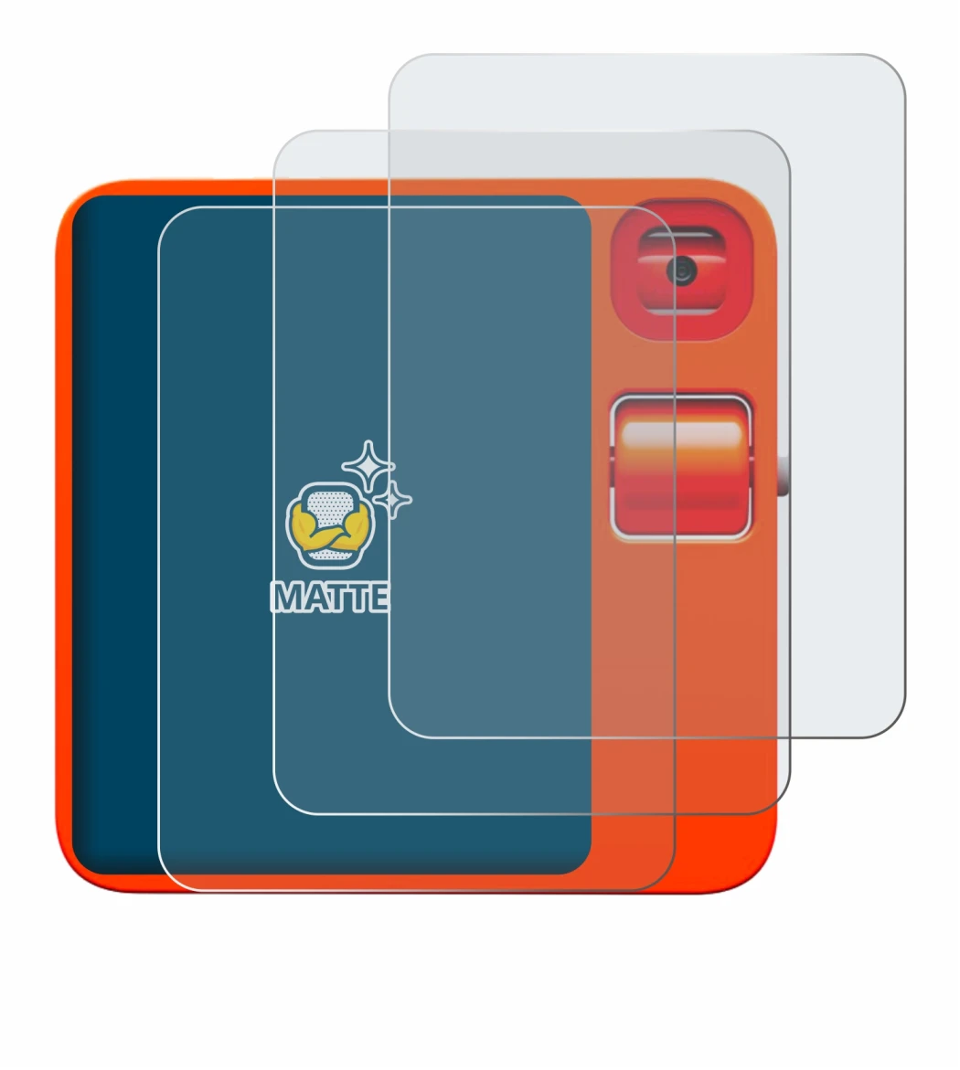 Immagine del dispositivo rabbit r1 con un'ampia varietà di protezioni per lo schermo.