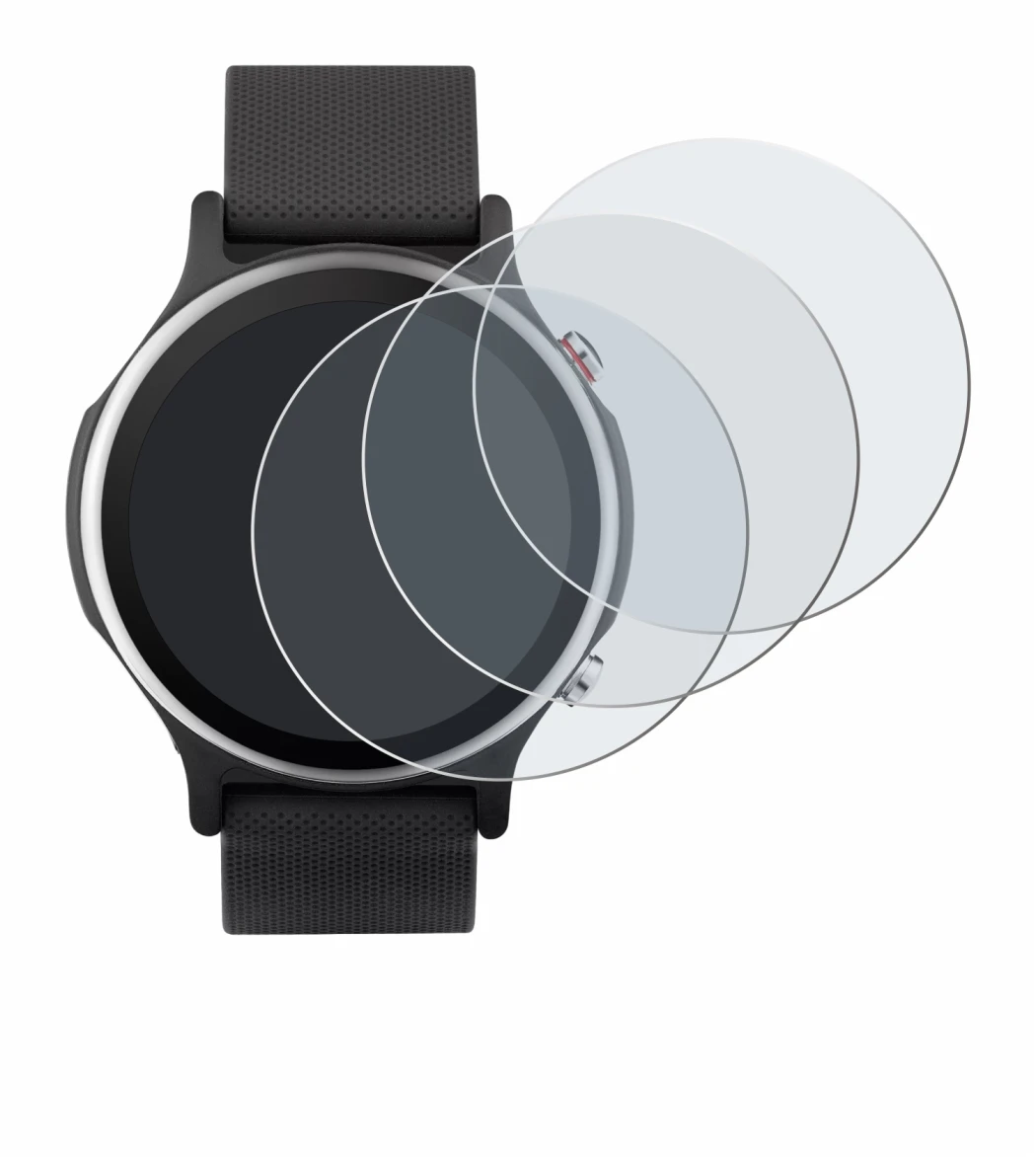 Immagine del dispositivo ASUS VivoWatch 6 con un'ampia varietà di protezioni per lo schermo.