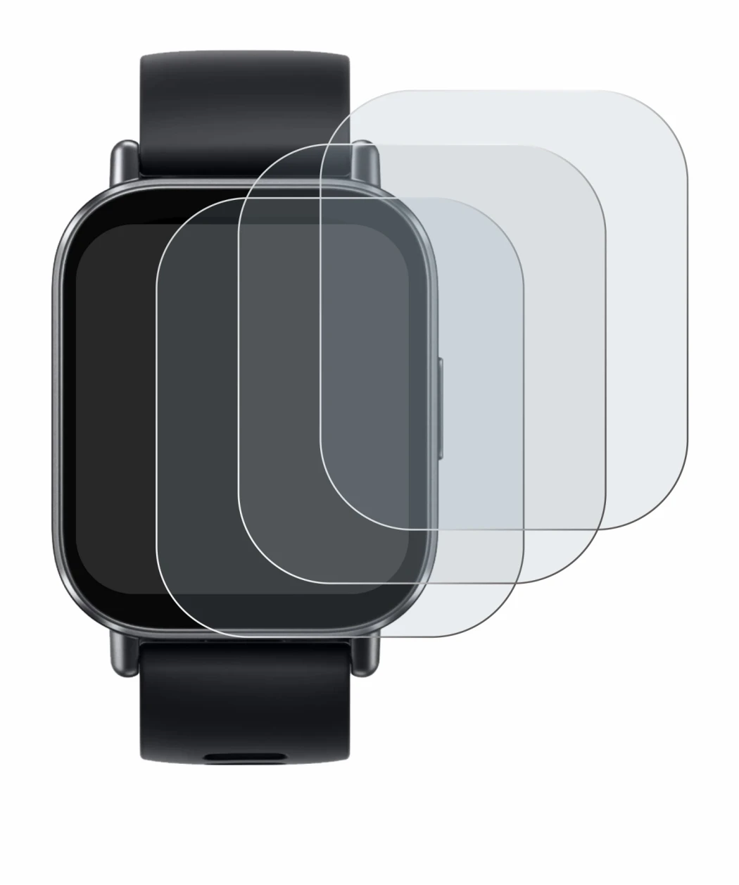 Immagine del dispositivo Xiaomi Redmi Watch 5 Active con un'ampia varietà di protezioni per lo schermo.