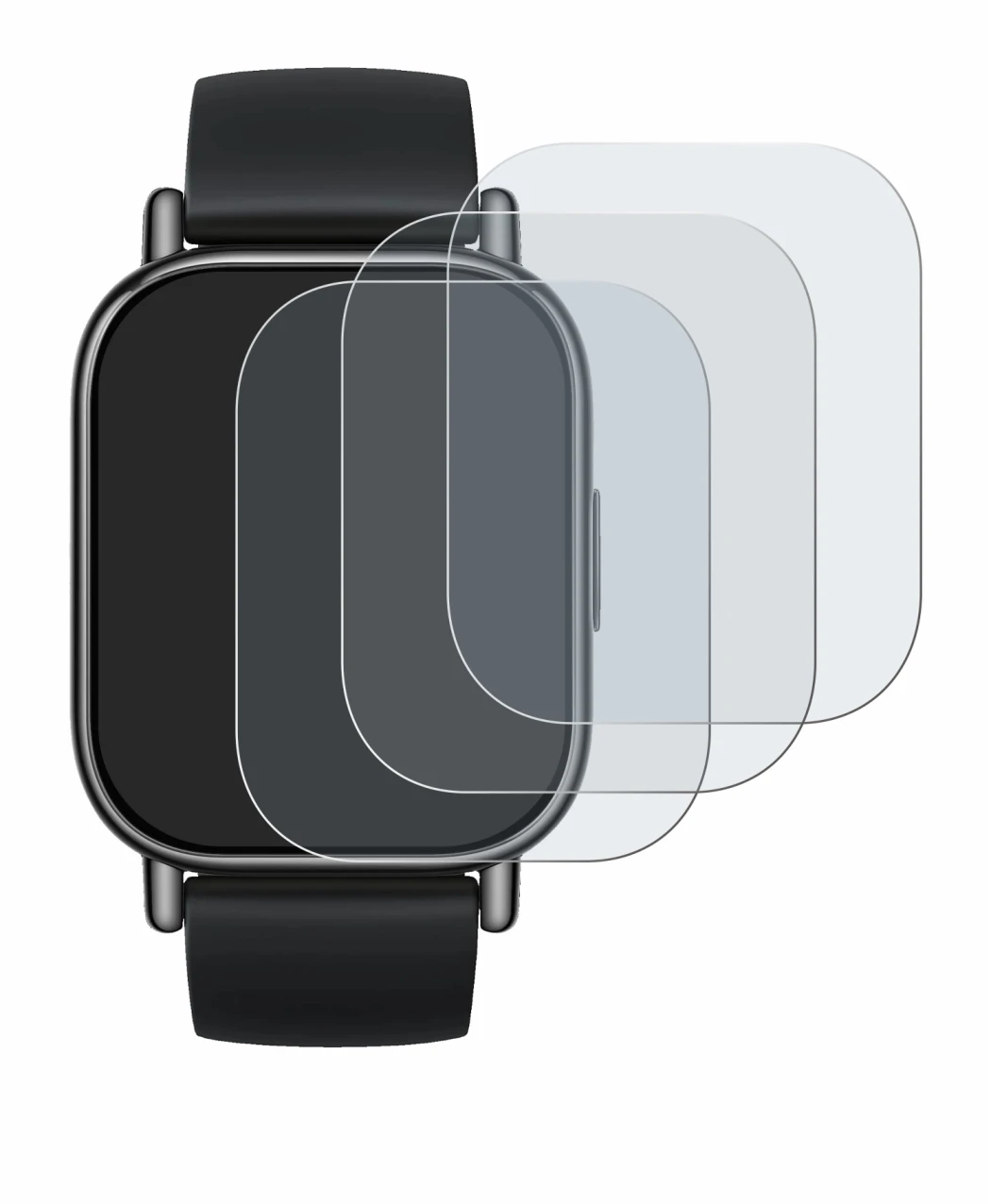 Immagine del dispositivo Xiaomi Redmi Watch 5 Lite con un'ampia varietà di protezioni per lo schermo.