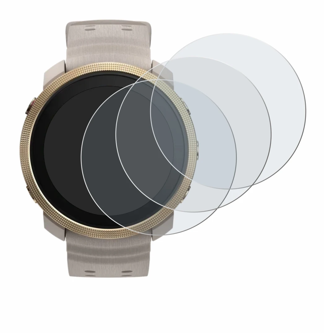 Immagine del dispositivo Polar Vantage M3 con un'ampia varietà di protezioni per lo schermo.