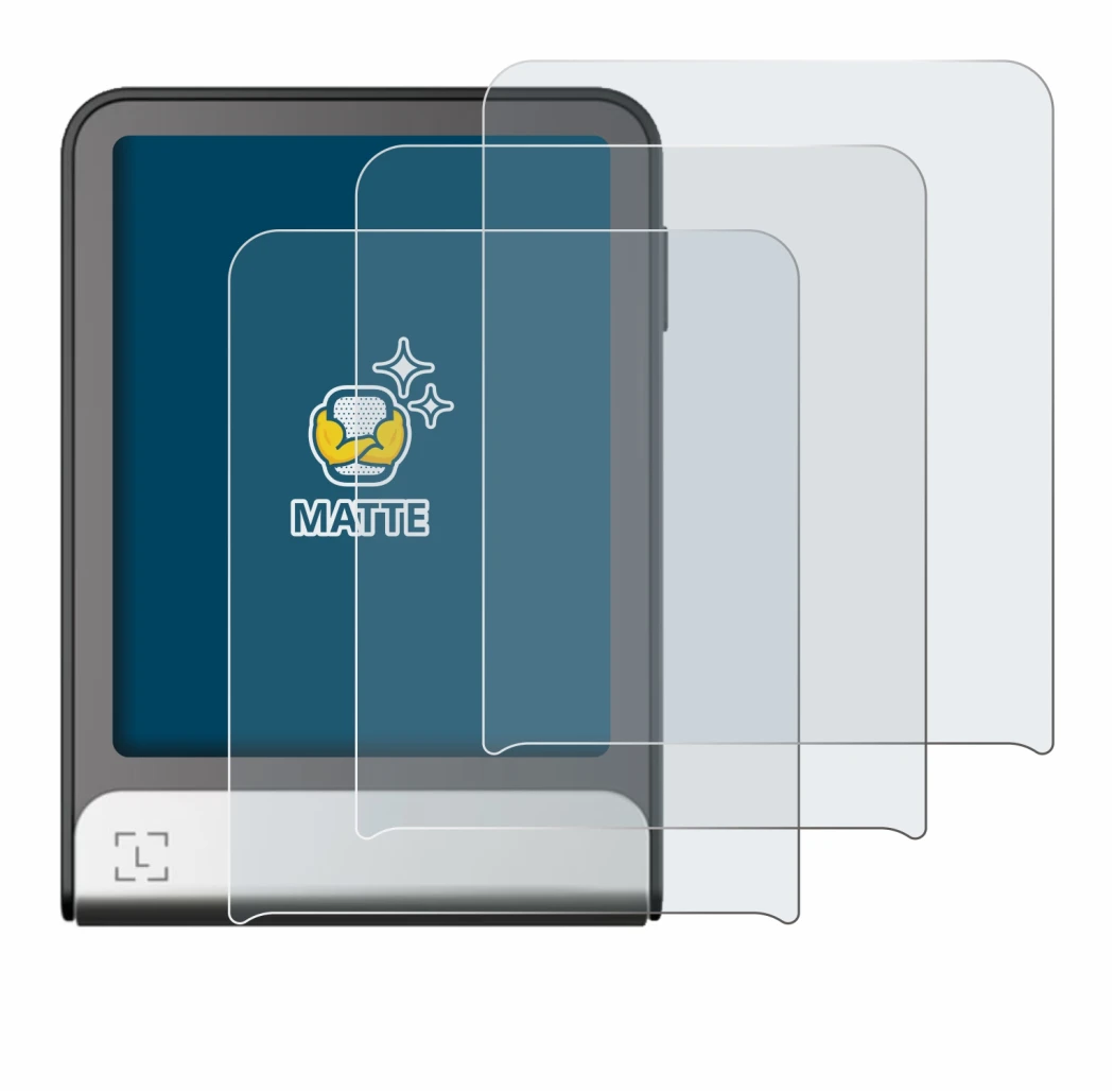 Immagine del dispositivo Ledger Flex con un'ampia varietà di protezioni per lo schermo.