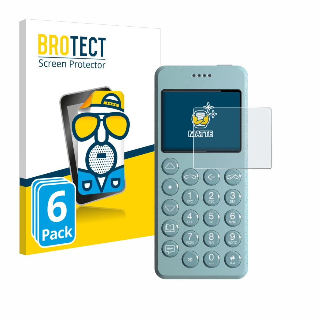 Parte frontale di una confezione del prodotto con il logo del marchio BROTECT. Accanto è raffigurato il dispositivo Punkt MP02