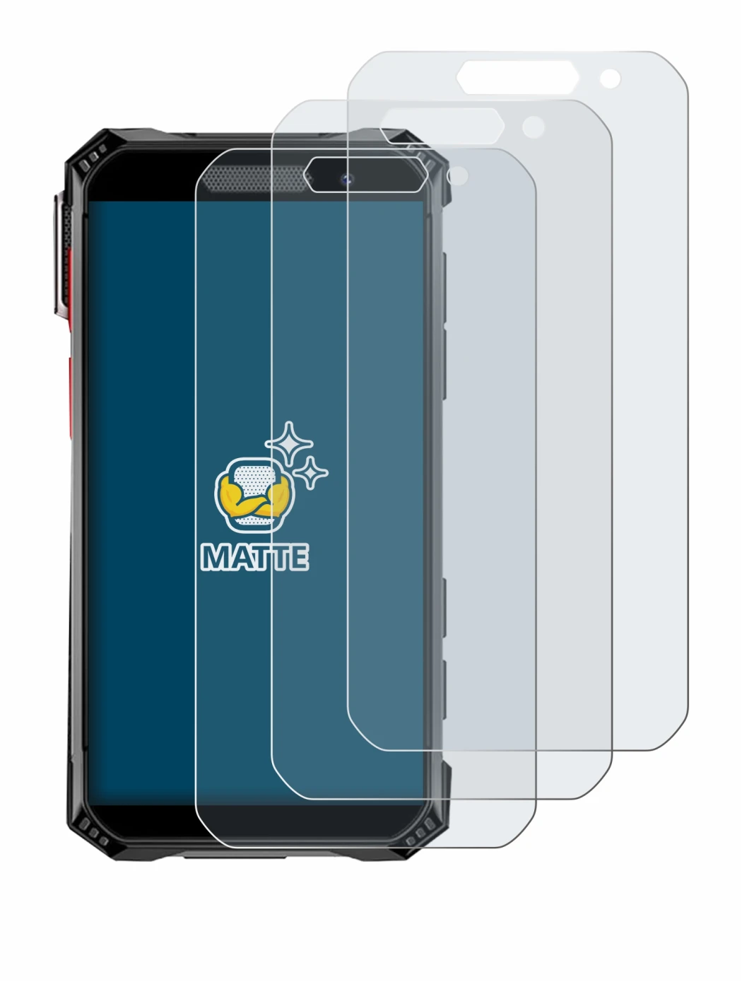 Immagine del dispositivo Soyes S10 Max con un'ampia varietà di protezioni per lo schermo.