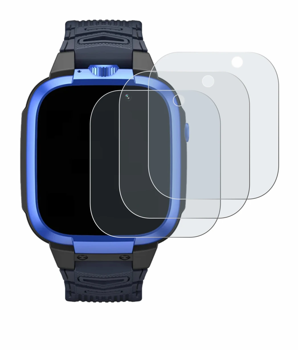 Immagine del dispositivo Xiaomi Mibro Kids Z3 con un'ampia varietà di protezioni per lo schermo.