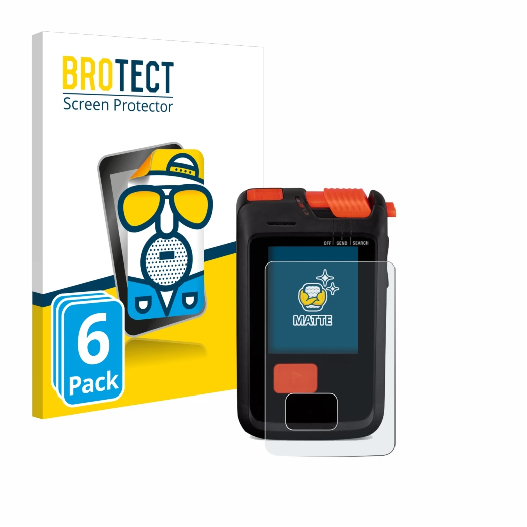 Parte frontale di una confezione del prodotto con il logo del marchio BROTECT. Accanto è raffigurato il dispositivo Mammut Bar