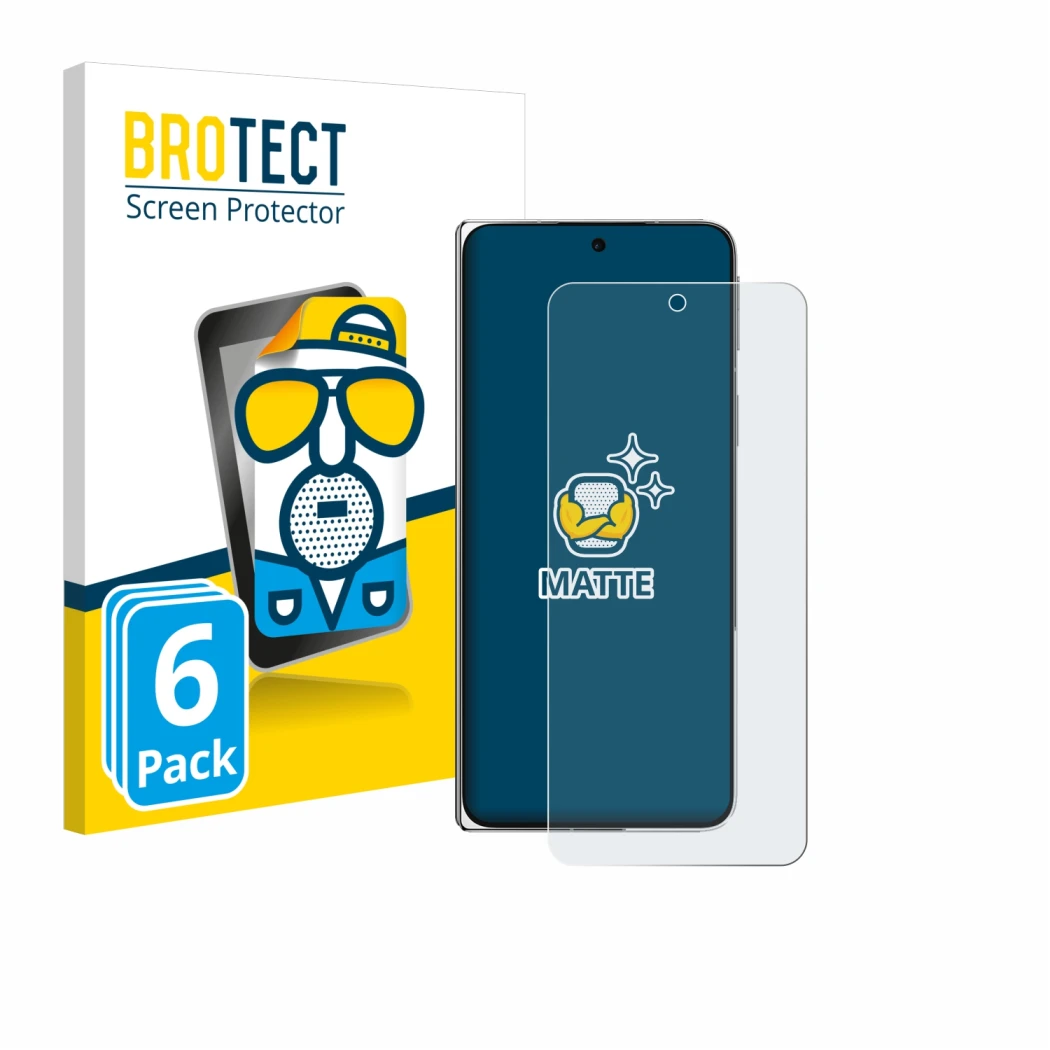 Parte frontale di una confezione del prodotto con il logo del marchio BROTECT. Accanto è raffigurato il dispositivo Oppo Find