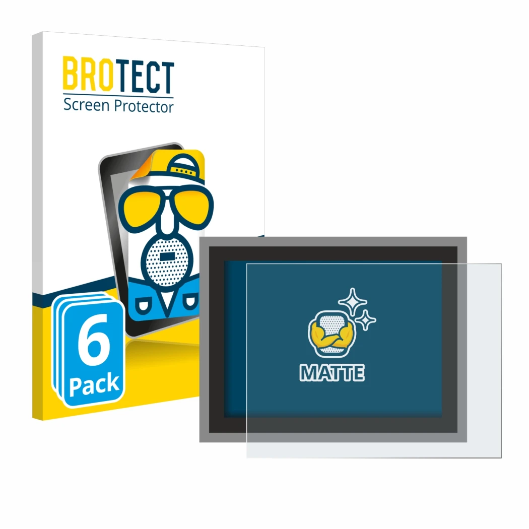 Parte frontale di una confezione del prodotto con il logo del marchio BROTECT. Accanto è raffigurato il dispositivo Megger MFT